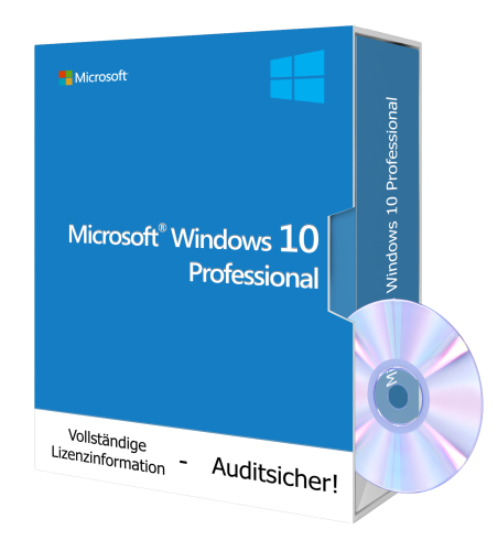Microsoft Windows 10 Profesional inkl. DVD